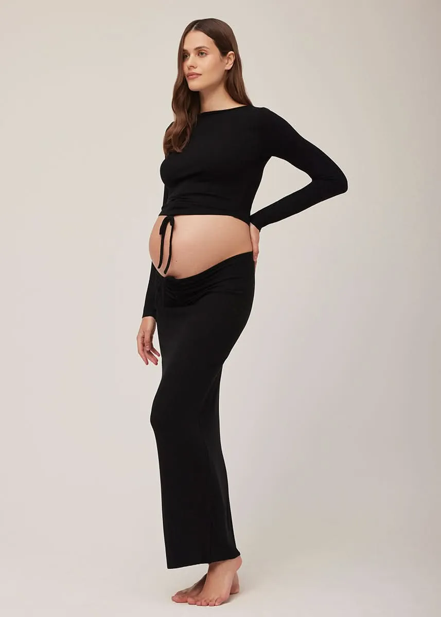 Soft Rib Maxi Skirt