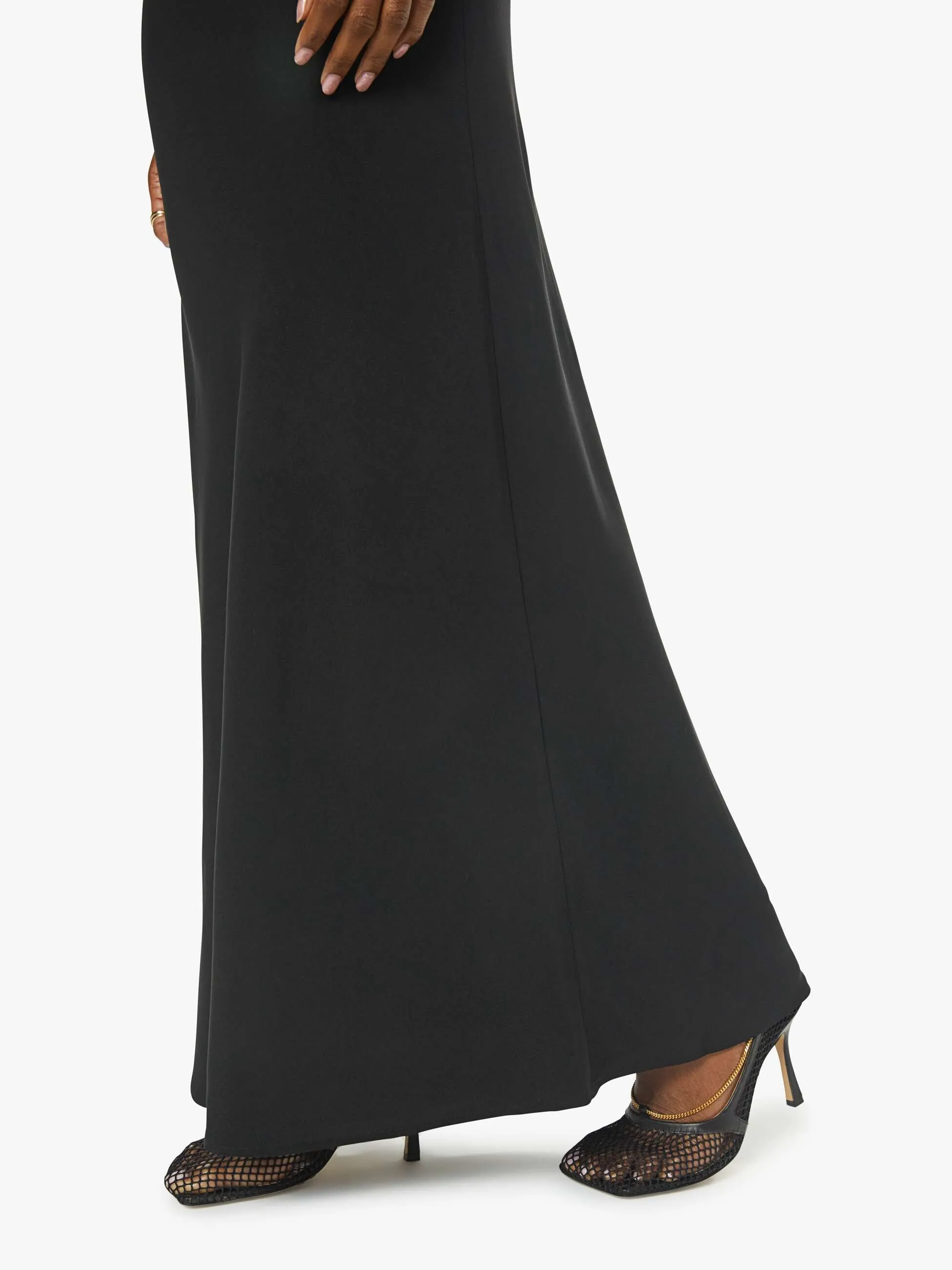 SPRWMN Bias Cut Maxi Skirt - Black
