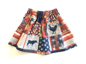 Stars and Stripe Animal Farm Skirt