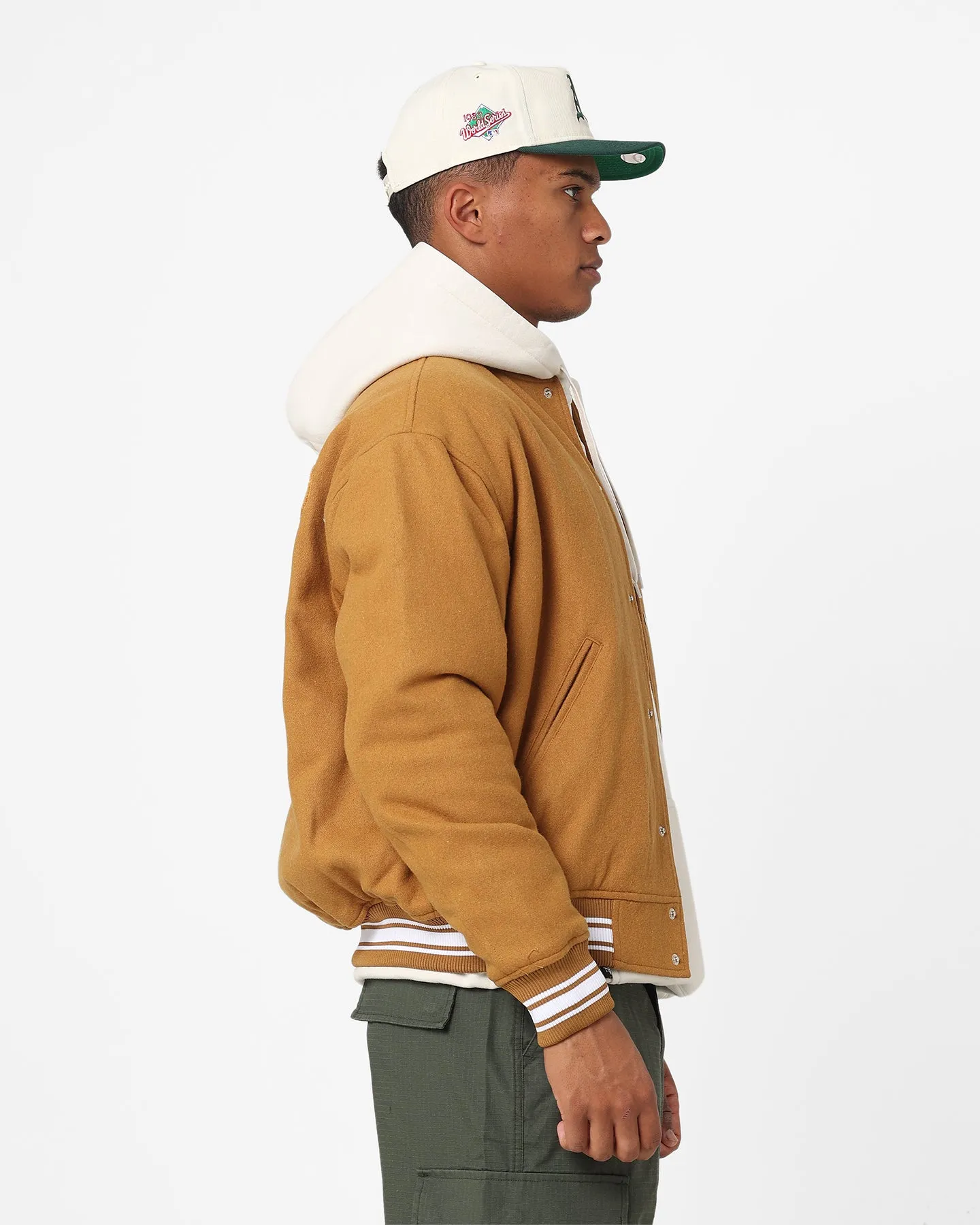 Stussy Varsity Jacket Khaki