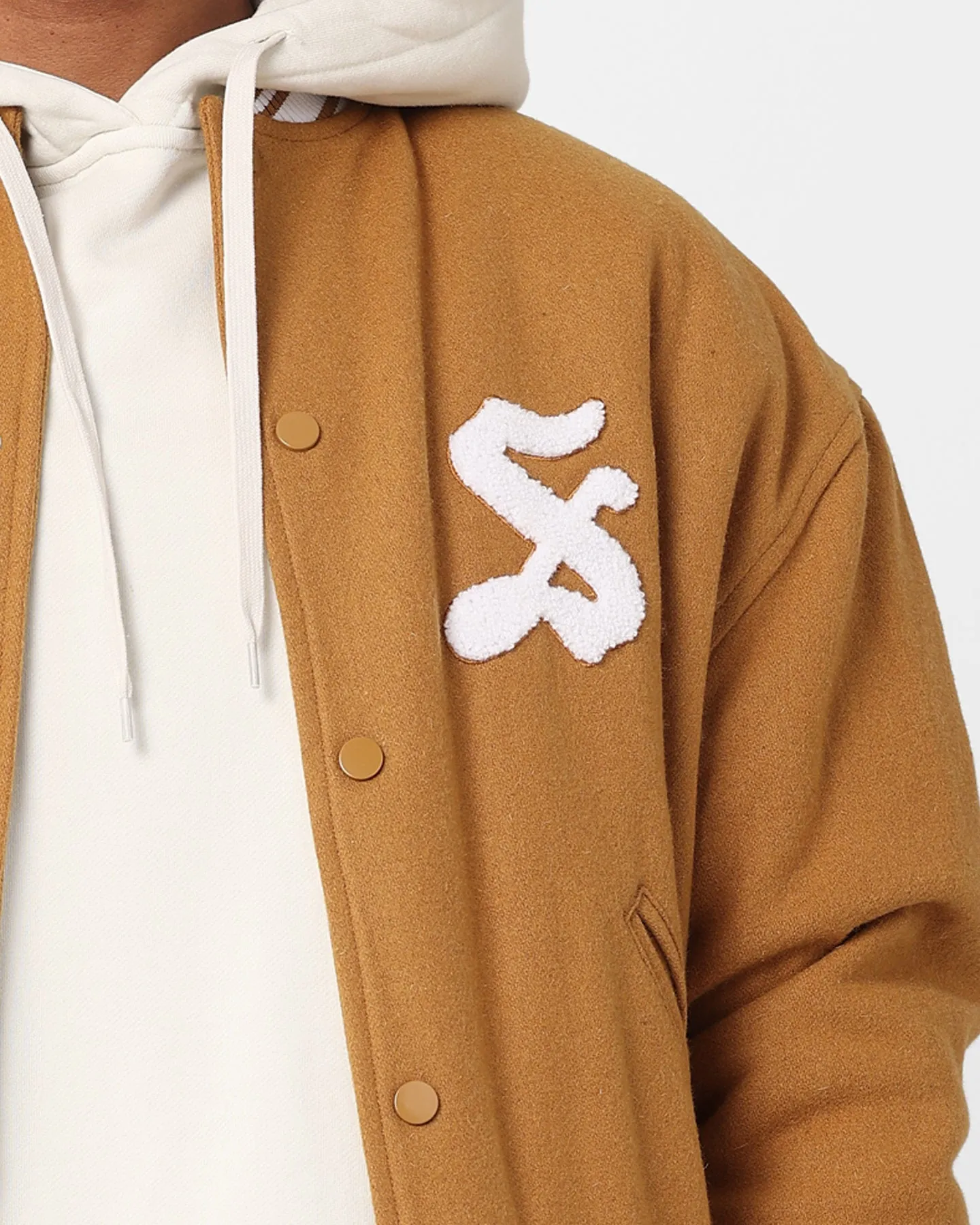 Stussy Varsity Jacket Khaki