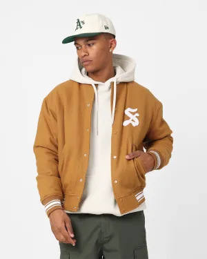 Stussy Varsity Jacket Khaki