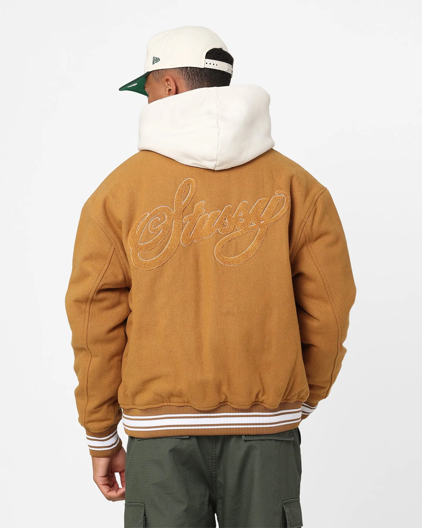 Stussy Varsity Jacket Khaki