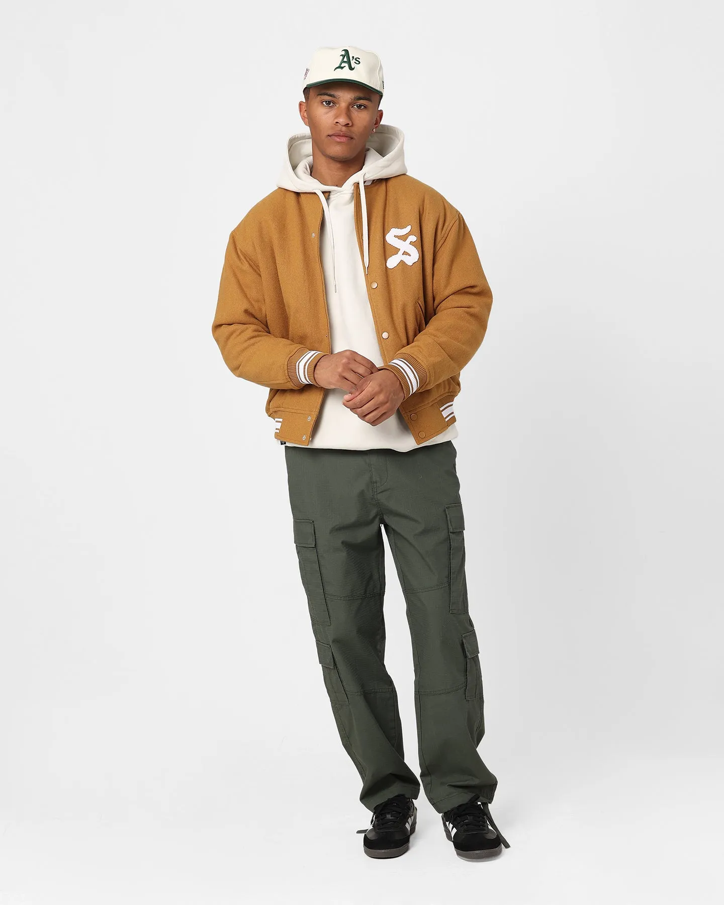 Stussy Varsity Jacket Khaki