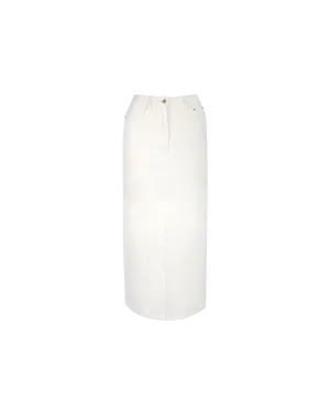 SUBLIME DENIM MAXI SKIRT CREAM
