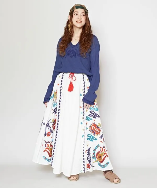 Suzani Maxi Skirt