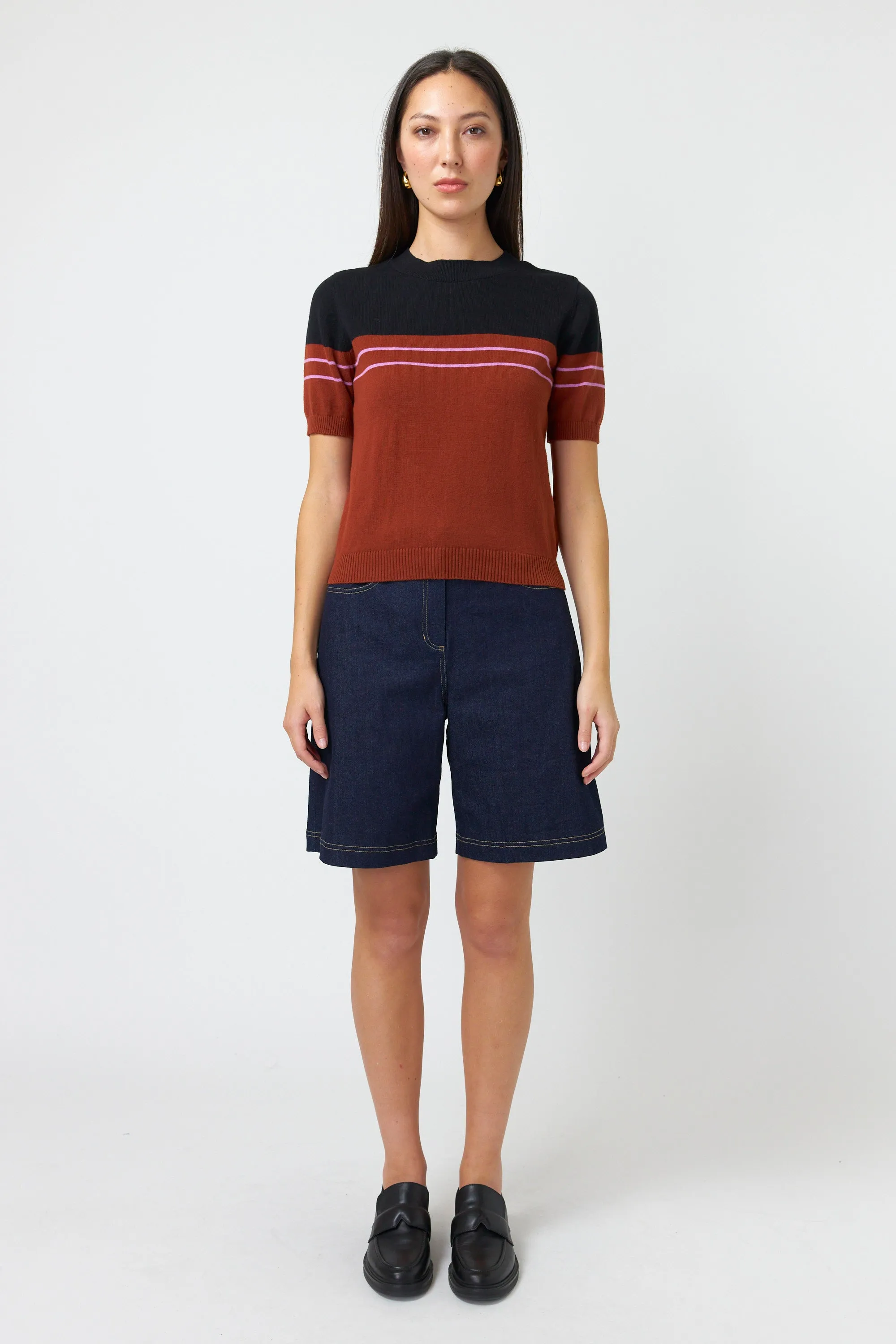 Sylvester Explorer Top - Black/Tobacco