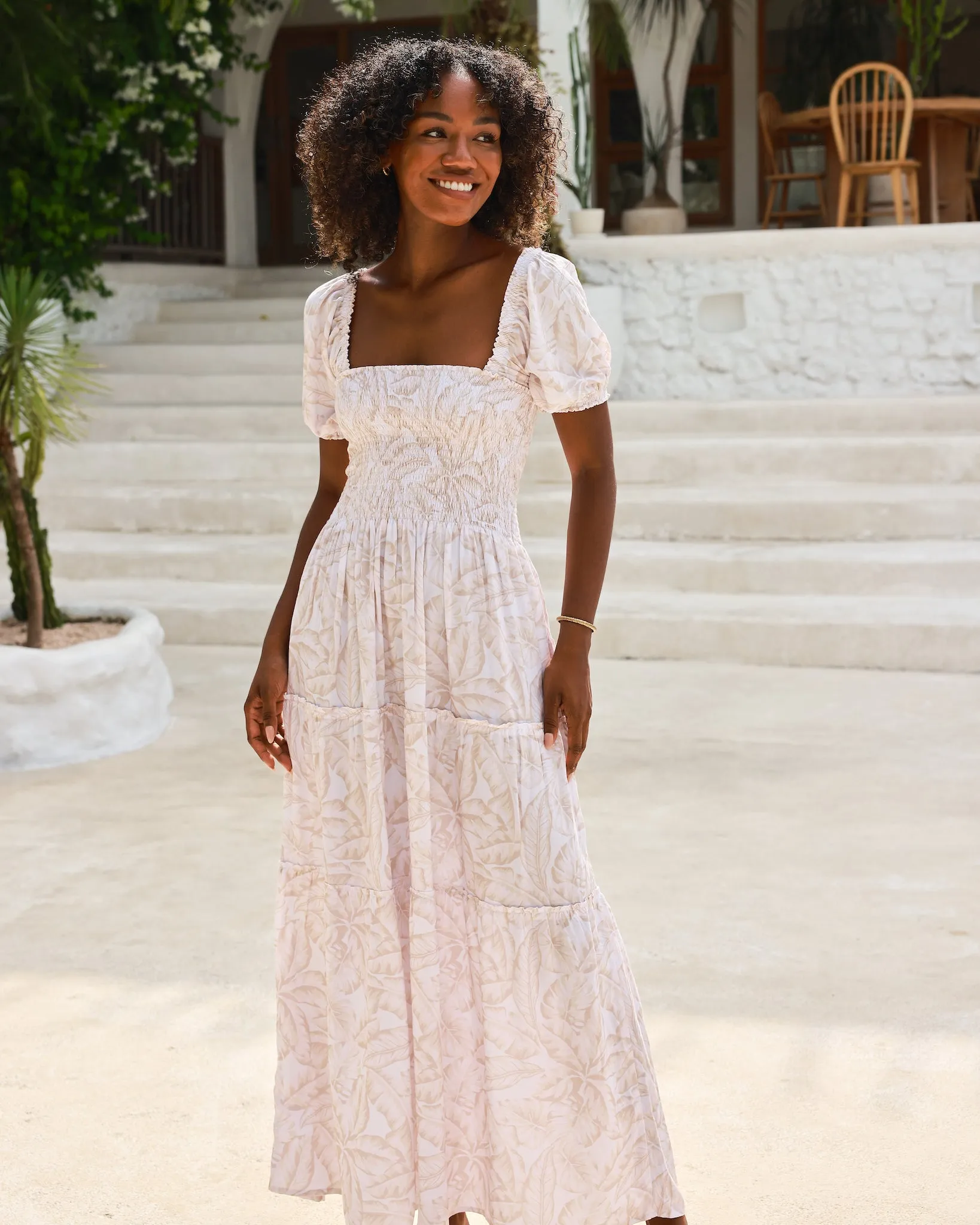 The Grenada - Bamboo Smocked Maxi Dress