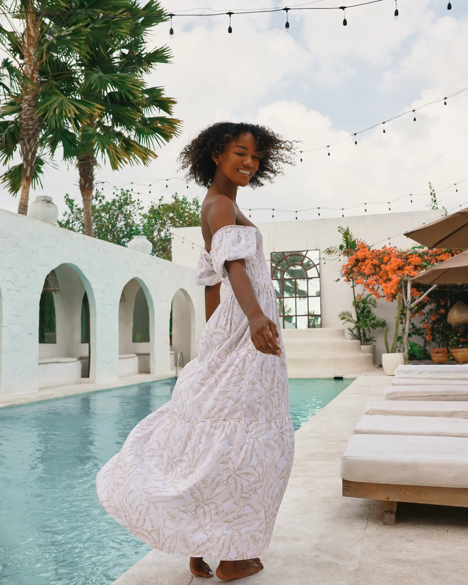 The Grenada - Bamboo Smocked Maxi Dress