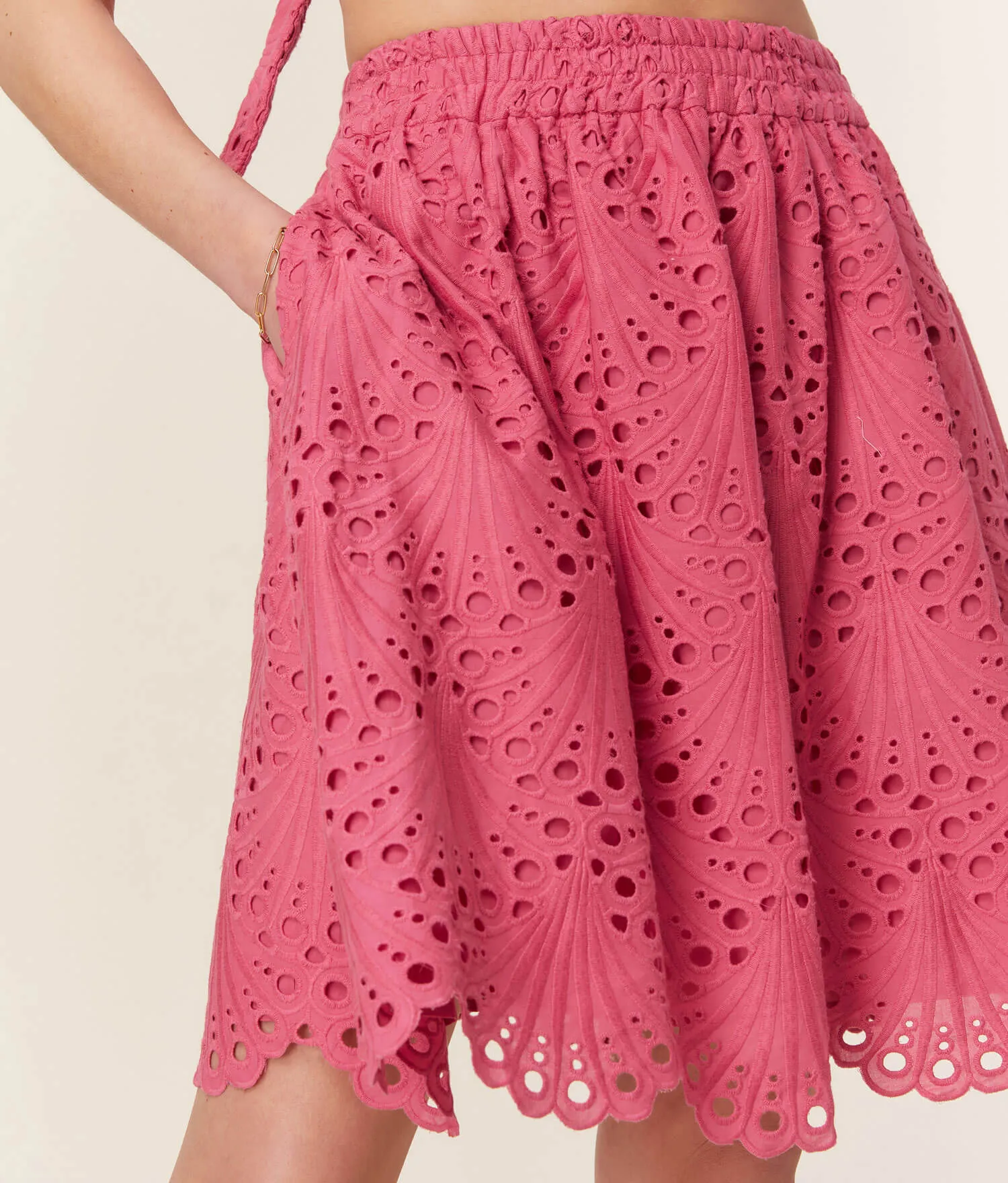 The Mona Skirt - Eyelet - Rosette