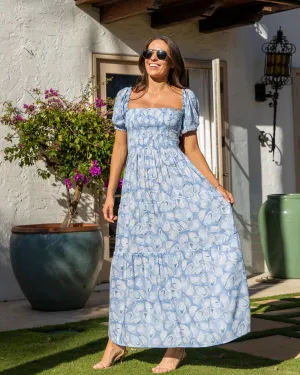 The Nantucket - Smocked Maxi Oyster Dress