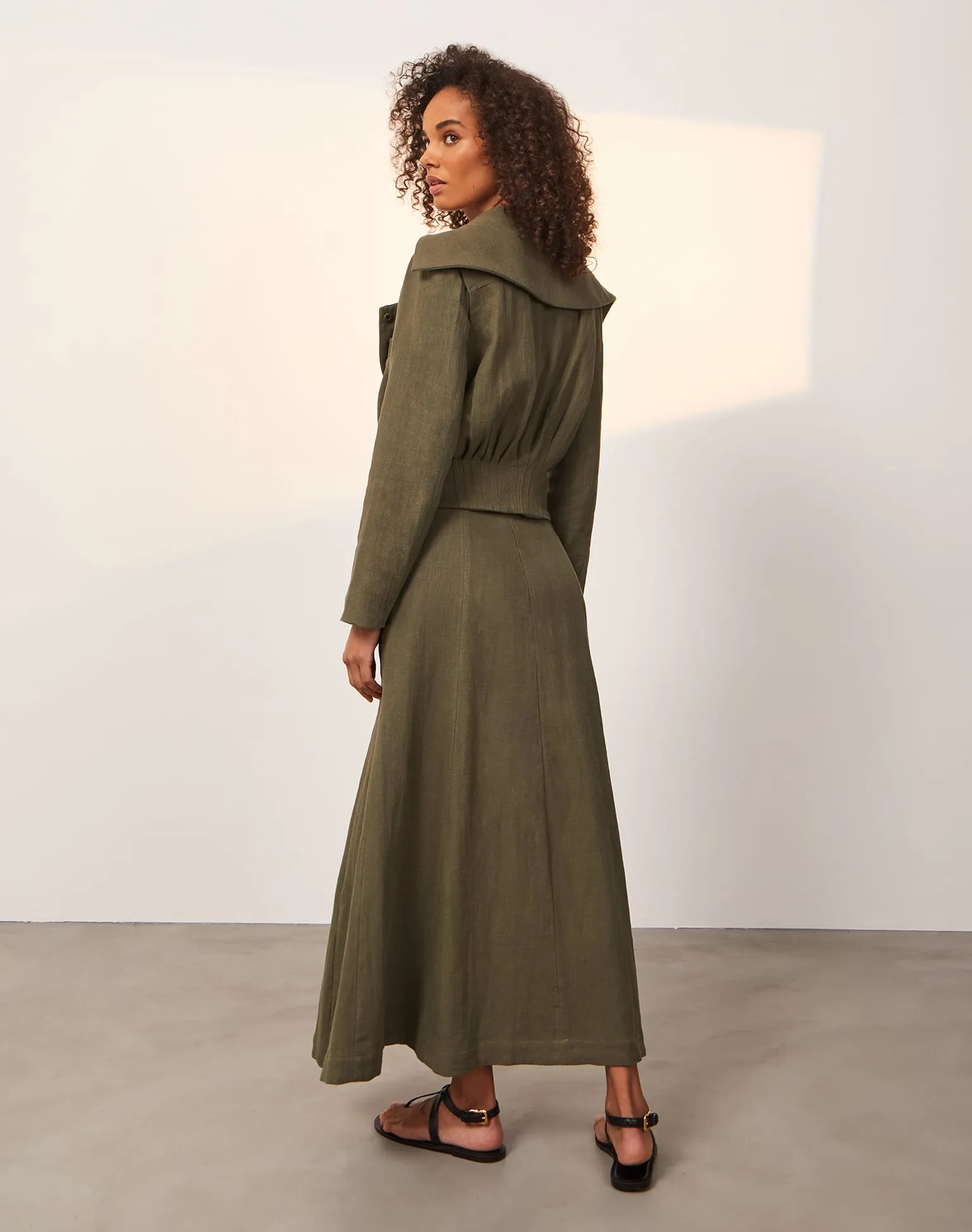Tiana Long Skirt - Evergreen