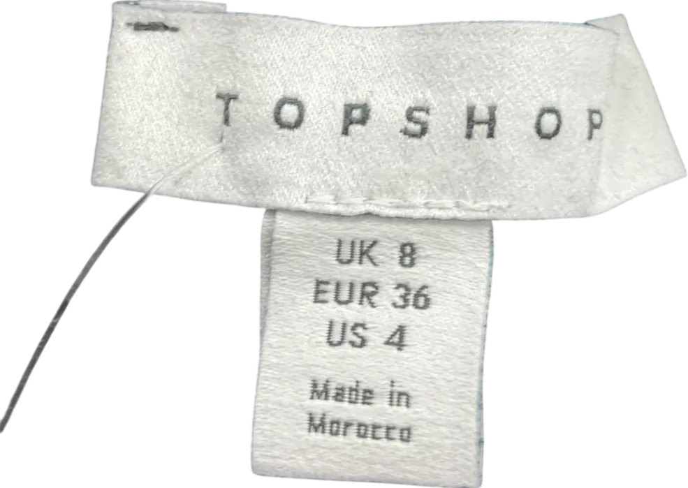 Topshop Sheer Lace Tiered Maxi Skirt In Black UK 8