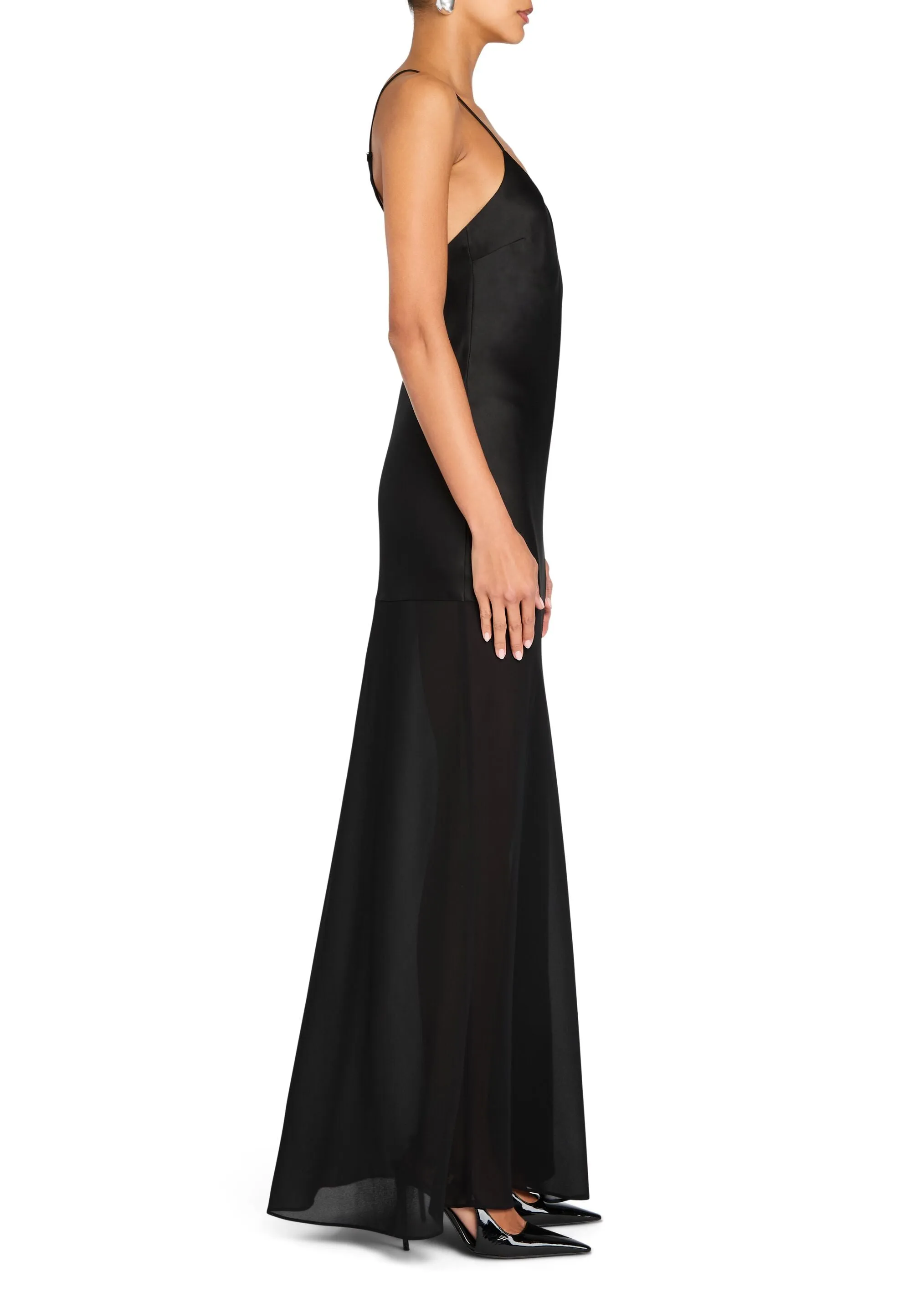 Vienna Satin Maxi Dress