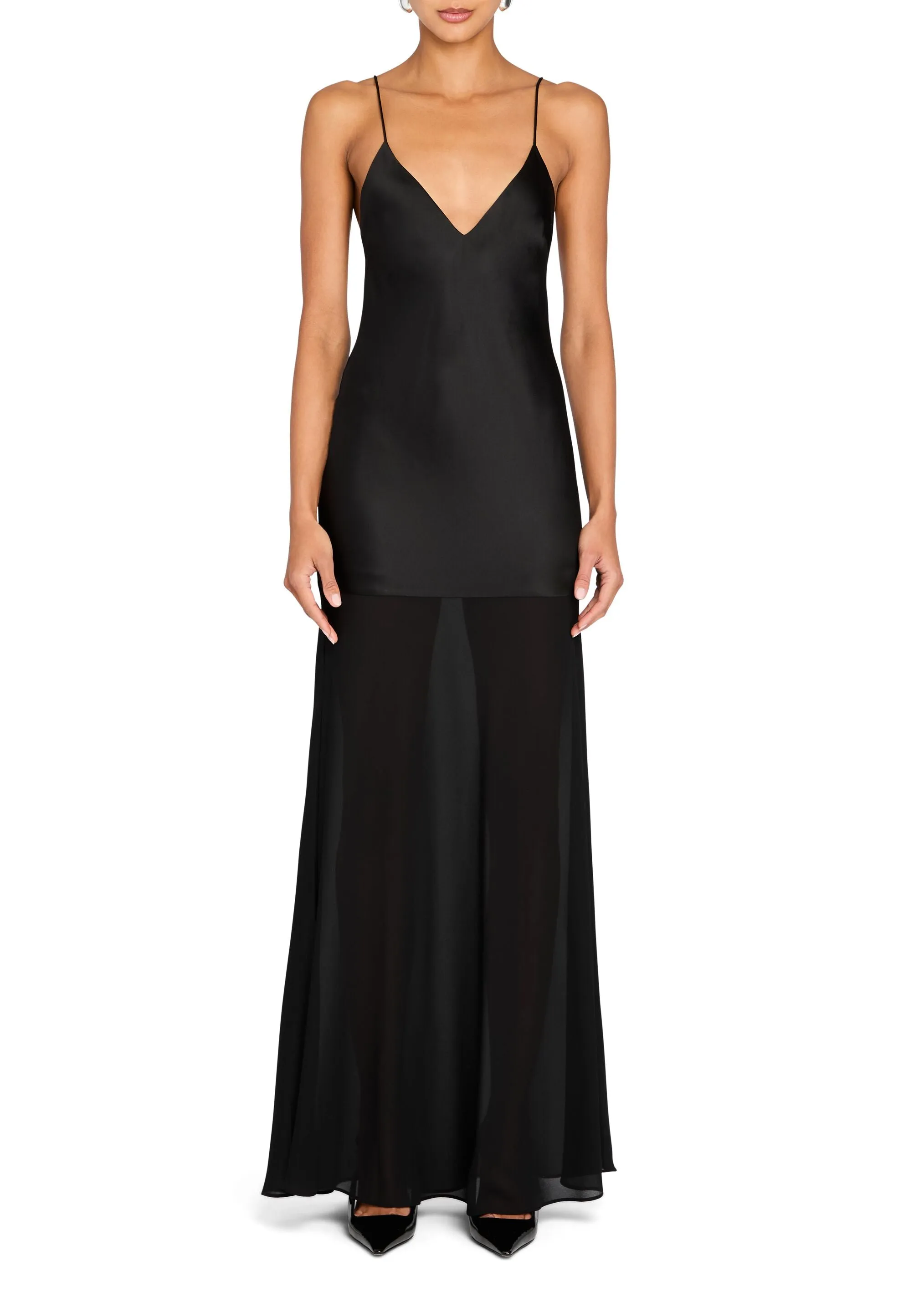 Vienna Satin Maxi Dress