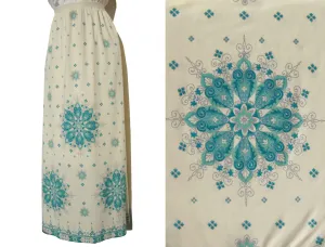 Vintage 70s Shaheen Skirt Mandala Maxi M