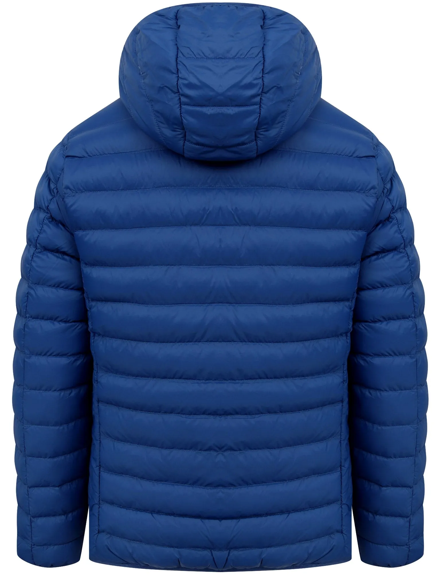 Vizzini Quilted Puffer Jacket with Hood in Sodalite Blue - Tokyo Laundry