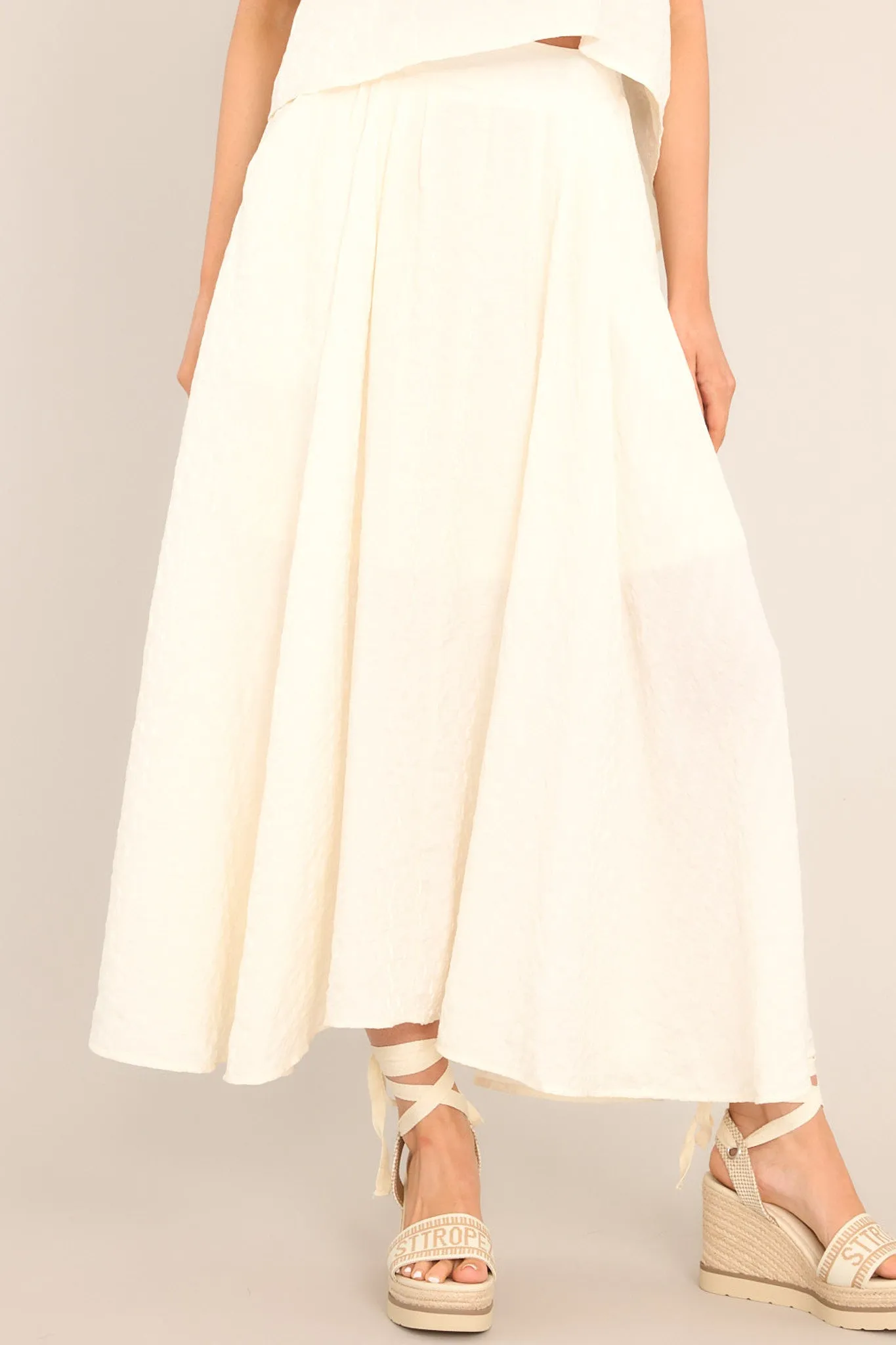 What Makes Life Great Ivory Maxi Skirt