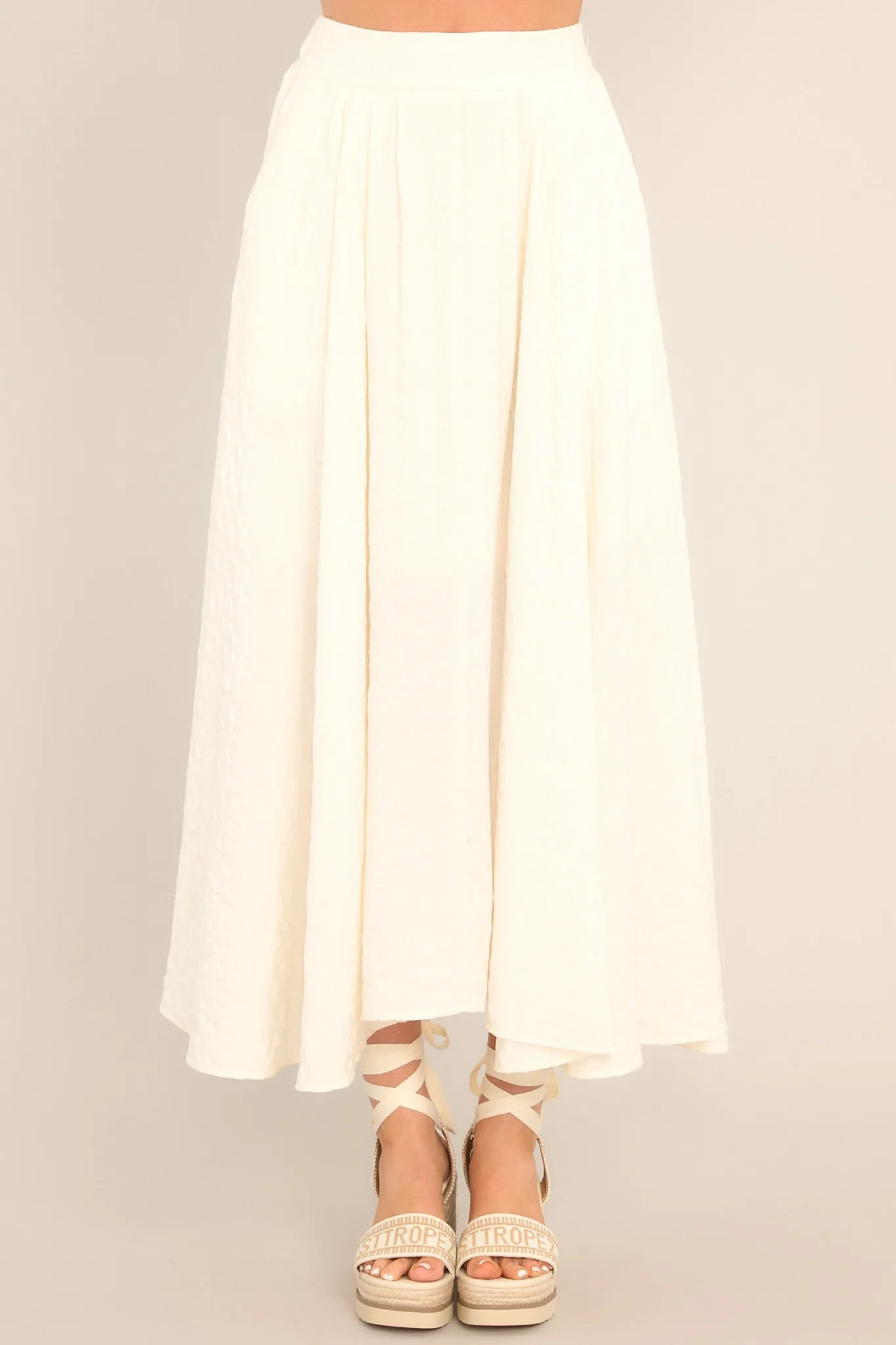 What Makes Life Great Ivory Maxi Skirt