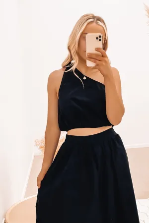Winnie Crop Black