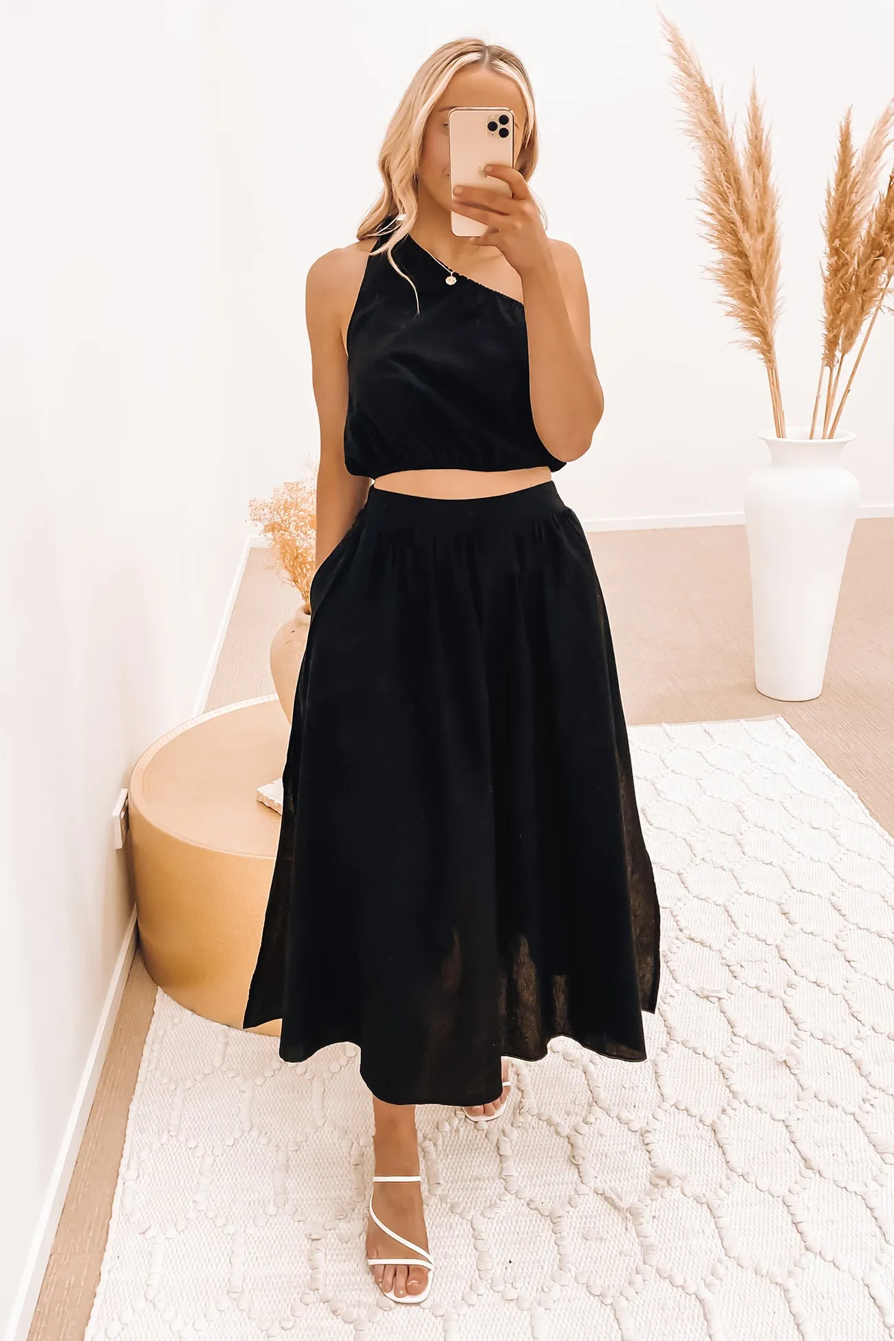 Winnie Crop Black