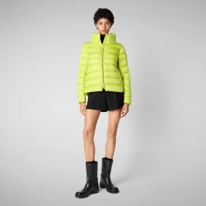 Women's Animal free Puffer Jacket Elsie in Lichen Green